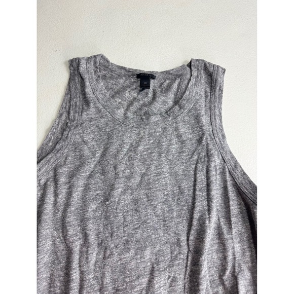 J. Crew Factory Gray Knot Front Cotton Tank Top Sleeveless Tie Tee - Women's XS - Picture 6 of 14